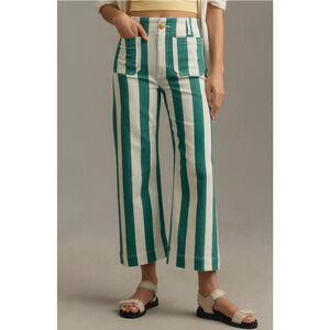 Anthropologie The Colette Cropped Wide-Leg Jeans by Maeve 34